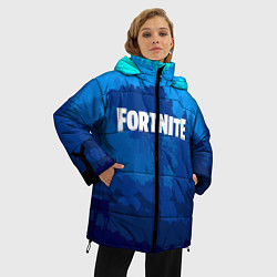 Куртка зимняя женская Fortnite: Blue Forest, цвет: 3D-черный — фото 2