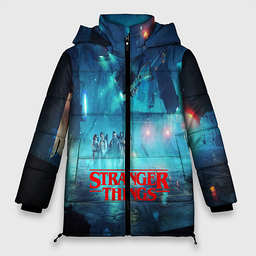 Женская зимняя куртка Stranger Things: Space Light / 3D-Черный – фото 1