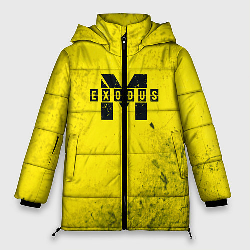 Женская зимняя куртка Metro Exodus: Yellow Grunge / 3D-Черный – фото 1