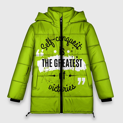 Женская зимняя куртка The greatest / 3D-Черный – фото 1