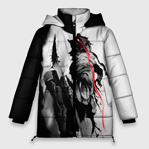 Женская зимняя куртка Убийца Гоблинов / 3D-Черный – фото 1