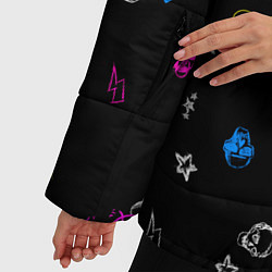 Куртка зимняя женская Lil Peep: Legend, цвет: 3D-черный — фото 2