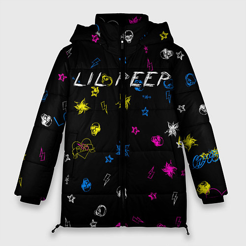 Женская зимняя куртка Lil Peep: Legend / 3D-Черный – фото 1