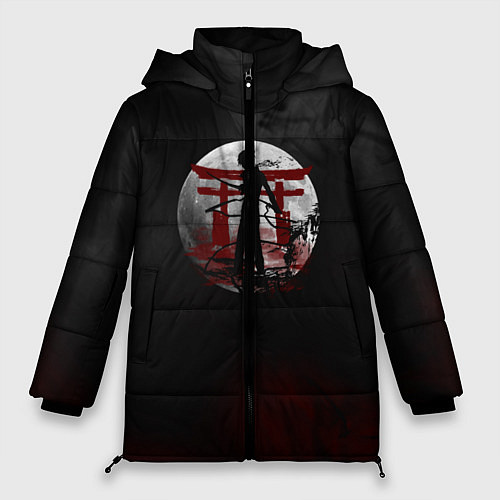 Женская зимняя куртка Бездомный Бог / 3D-Черный – фото 1