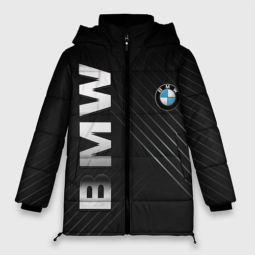 Женская зимняя куртка BMW: Steel Line / 3D-Черный – фото 1
