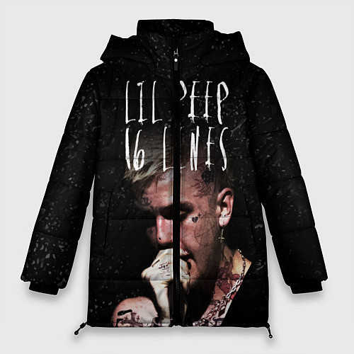 Женская зимняя куртка Lil Peep: 16 Lines / 3D-Черный – фото 1