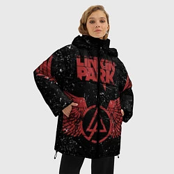 Куртка зимняя женская Linkin Park: Red Airs, цвет: 3D-красный — фото 2