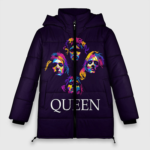 Женская зимняя куртка Queen: Fan Art / 3D-Черный – фото 1