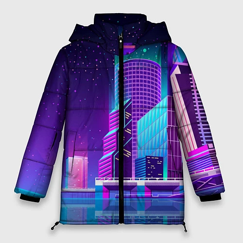Женская зимняя куртка Neon Nights / 3D-Черный – фото 1