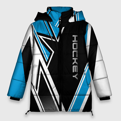 Женская зимняя куртка Hockey black blue white / 3D-Черный – фото 1