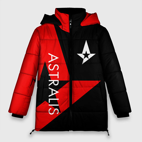 Женская зимняя куртка Astralis: Cybergaming / 3D-Красный – фото 1