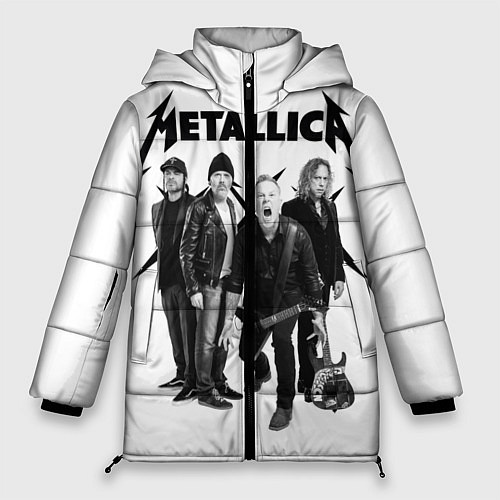 Женская зимняя куртка Metallica / 3D-Светло-серый – фото 1