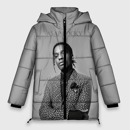 Женская зимняя куртка ASAP Rocky: Grey Fashion / 3D-Красный – фото 1