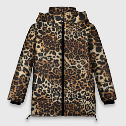Куртка зимняя женская Шкура леопарда, цвет: 3D-светло-серый