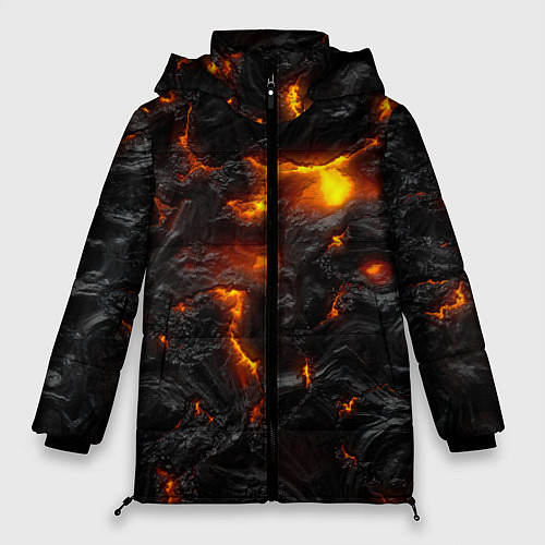 Женская зимняя куртка Кипящая лава / 3D-Черный – фото 1