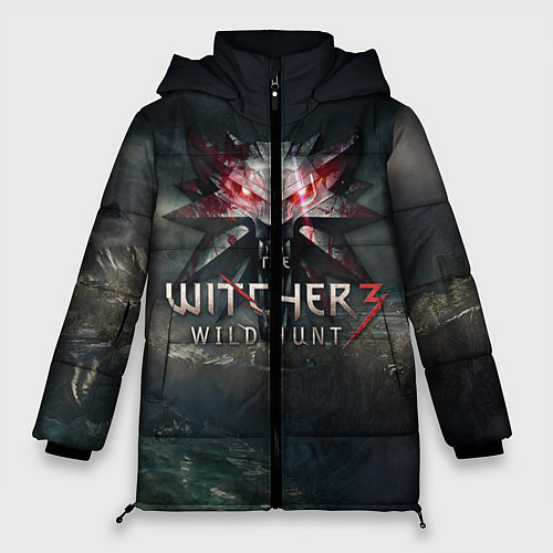 Женская зимняя куртка The Witcher 3: Wild Hunt / 3D-Красный – фото 1
