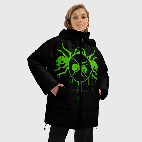 Женская зимняя куртка The Prodigy: Acid Ants / 3D-Светло-серый – фото 3