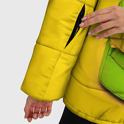 Куртка зимняя женская Billie Eilish: Yellow Mood, цвет: 3D-черный — фото 2