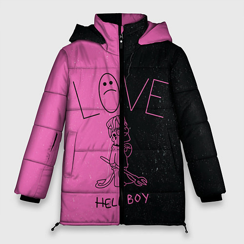 Женская зимняя куртка Lil Peep: Hell Boy / 3D-Черный – фото 1