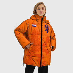 Куртка зимняя женская Сборная Голландии, цвет: 3D-черный — фото 2