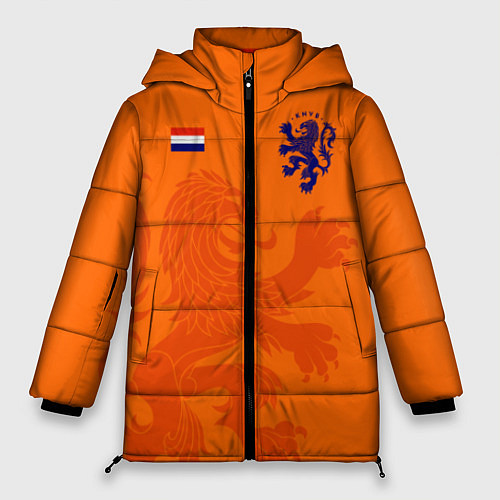 Женская зимняя куртка Сборная Голландии / 3D-Черный – фото 1
