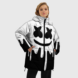 Куртка зимняя женская MELLO BLACK x WHITE, цвет: 3D-красный — фото 2