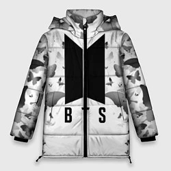 Женская зимняя куртка BTS: Grey Butterflies