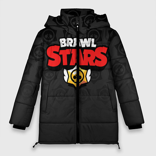 Женская зимняя куртка Brawl Stars: Black Team / 3D-Черный – фото 1