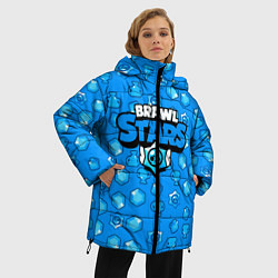 Куртка зимняя женская Brawl Stars: Blue Team, цвет: 3D-черный — фото 2