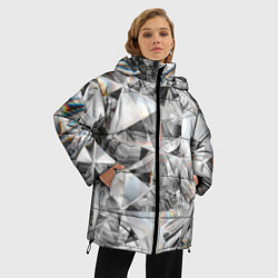 Куртка зимняя женская Бриллиантовый блеск, цвет: 3D-черный — фото 2