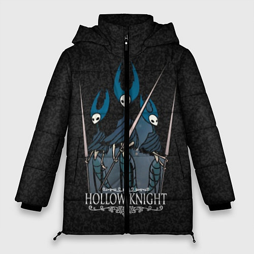 Женская зимняя куртка Hollow Knight / 3D-Черный – фото 1