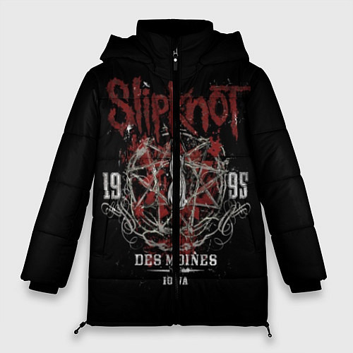 Женская зимняя куртка Slipknot 1995 / 3D-Черный – фото 1