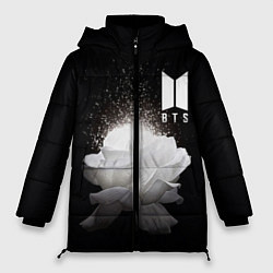 Куртка зимняя женская BTS Flower, цвет: 3D-светло-серый