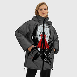 Куртка зимняя женская Стальной алхимик, цвет: 3D-светло-серый — фото 2