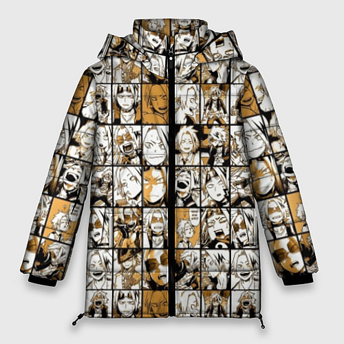 Женская зимняя куртка BOKU NO HERO ACADEMIA MHA МОЯ ГЕРОЙСКАЯ АКАДЕМИЯ / 3D-Черный – фото 1