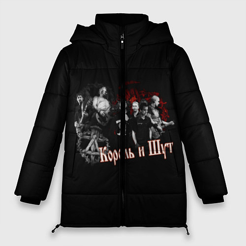 Женская зимняя куртка Король и шут / 3D-Черный – фото 1