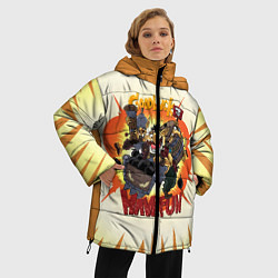 Куртка зимняя женская Techies габен - Have Fun!, цвет: 3D-черный — фото 2