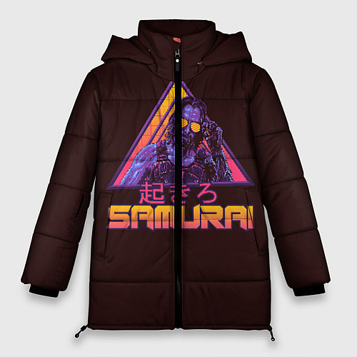 Женская зимняя куртка Johnny Silverhand - SAMURAI / 3D-Черный – фото 1