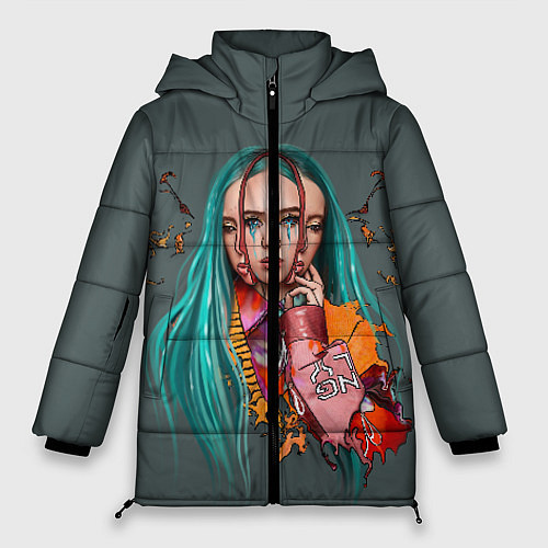 Женская зимняя куртка BILLIE EILISH / 3D-Черный – фото 1