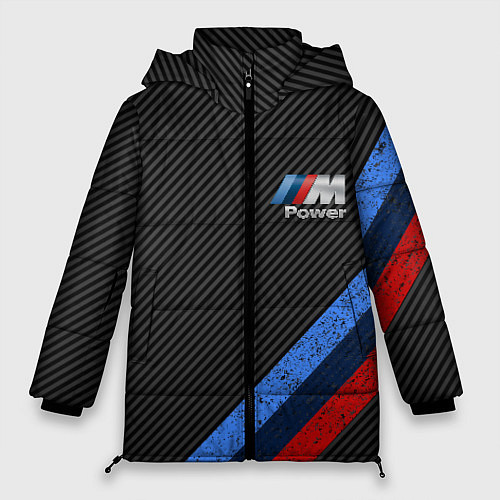 Женская зимняя куртка BMW КАРБОН / 3D-Черный – фото 1