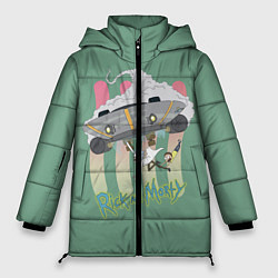 Куртка зимняя женская Rick and Morty, цвет: 3D-светло-серый