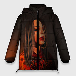 Куртка зимняя женская Billie Eilish: Red Head, цвет: 3D-черный