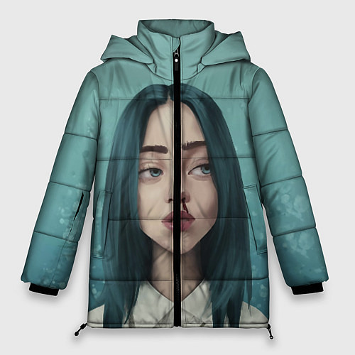 Женская зимняя куртка Билли Айлиш / 3D-Черный – фото 1