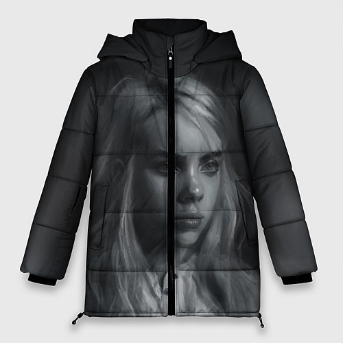 Женская зимняя куртка Billie Eilish / 3D-Черный – фото 1