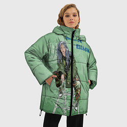 Куртка зимняя женская Billie Eilish: Green Motive, цвет: 3D-черный — фото 2