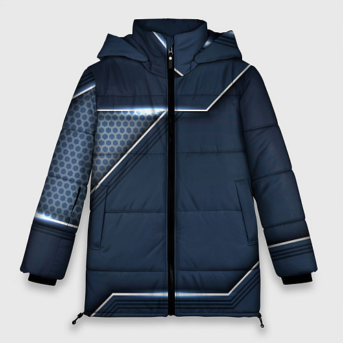 Женская зимняя куртка Металлическая основа / 3D-Черный – фото 1