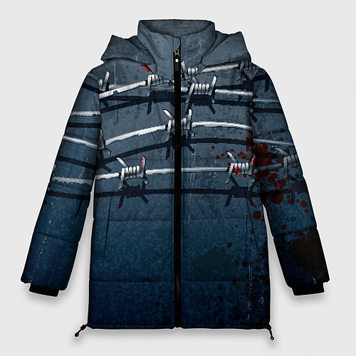 Женская зимняя куртка Колючая цепь / 3D-Черный – фото 1