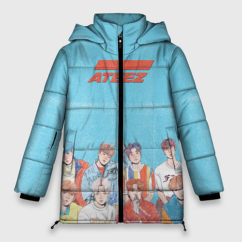 Женская зимняя куртка Ateez K-pop / 3D-Черный – фото 1