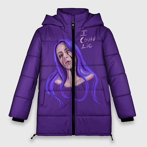 Женская зимняя куртка I Could Lie aquarell / 3D-Черный – фото 1