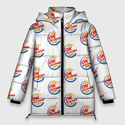 Женская зимняя куртка OK boomer logo